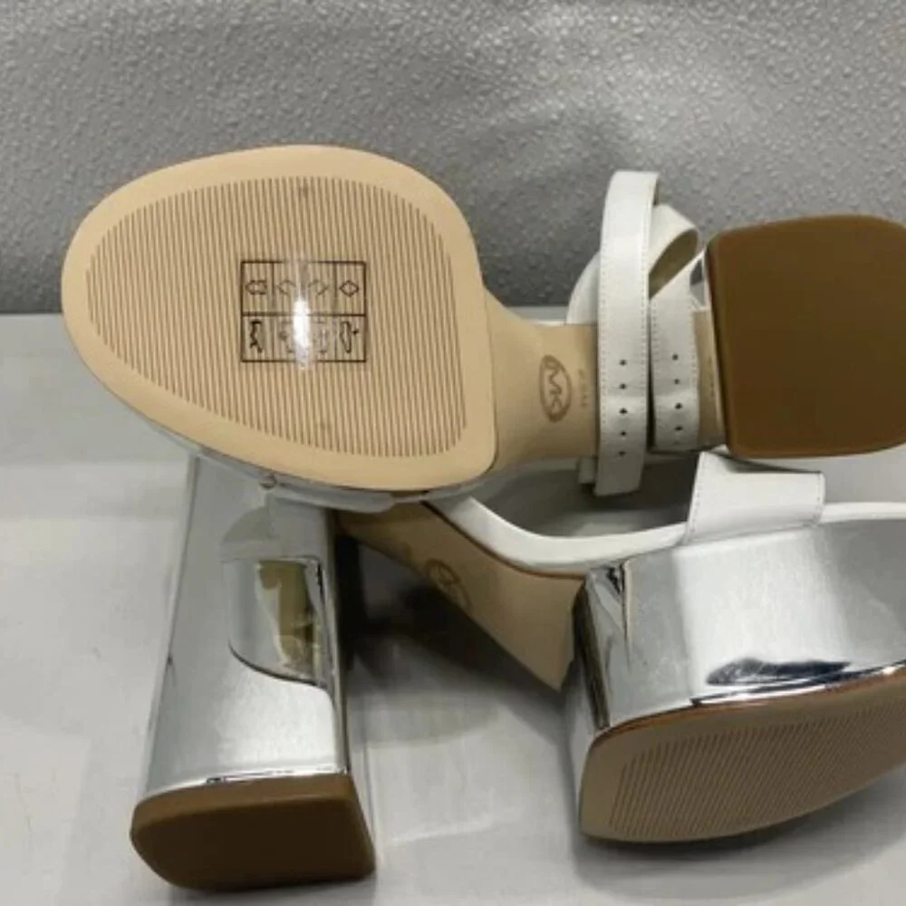 NEW MICHAEL KORS Sandals Women's US6.5M Ankle-Strap Espadrille Platform